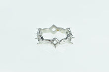 Load image into Gallery viewer, Platinum 6.3mm Twist Pattern Eternity Band Setting Ring