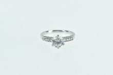 Load image into Gallery viewer, 10K 1.55 Ctw White Sapphire Diamond Engagement Ring White Gold