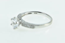 Load image into Gallery viewer, 10K 1.55 Ctw White Sapphire Diamond Engagement Ring White Gold