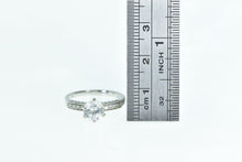 Load image into Gallery viewer, 10K 1.55 Ctw White Sapphire Diamond Engagement Ring White Gold