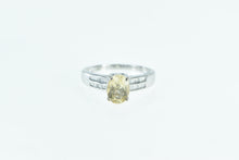 Load image into Gallery viewer, 14K 1.50 Ctw Honey Heliodor Diamond Engagement Ring White Gold