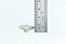 Load image into Gallery viewer, 14K 1.50 Ctw Honey Heliodor Diamond Engagement Ring White Gold