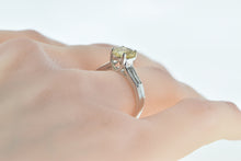 Load image into Gallery viewer, 14K 1.50 Ctw Honey Heliodor Diamond Engagement Ring White Gold