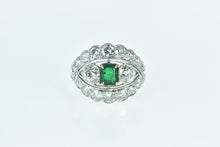 Load image into Gallery viewer, Platinum 4.00 Ctw Victorian Emerald Cut OEC Diamond Ring