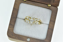 Load image into Gallery viewer, 18K 1.01 Ctw Pear Diamond Chevron Engagement Ring Yellow Gold