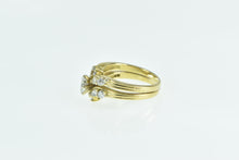 Load image into Gallery viewer, 18K 1.01 Ctw Pear Diamond Chevron Engagement Ring Yellow Gold