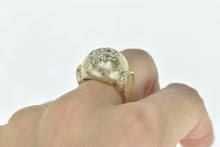 Load image into Gallery viewer, 14K 1950&#39;s 1.00 Ctw Diamond Domed Cocktail Ring Yellow Gold