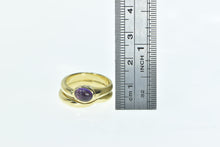 Load image into Gallery viewer, 18K Manfredi Amethyst Ornate Designer Statement Ring Yellow Gold