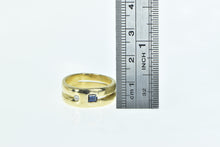 Load image into Gallery viewer, 18K Manfredi Princess Sapphire Diamond Statement Ring Yellow Gold