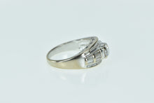 Load image into Gallery viewer, 18K 1.00 Ctw Diamond Baguette Engagement Ring White Gold