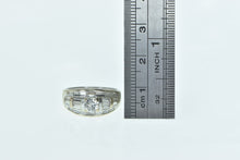 Load image into Gallery viewer, 18K 1.00 Ctw Diamond Baguette Engagement Ring White Gold