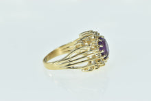 Load image into Gallery viewer, 14K 3.80 Ctw Oval Amethyst Diamond Cluster Halo Ring Yellow Gold