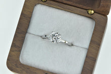 Load image into Gallery viewer, Platinum 1.59 Ctw Round Diamond Classic Engagement Ring