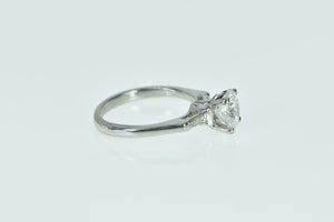 Platinum 1.59 Ctw Round Diamond Classic Engagement Ring