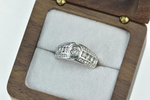 Load image into Gallery viewer, 14K 1.04 Ctw Round Diamond Encrusted Engagement Ring White Gold