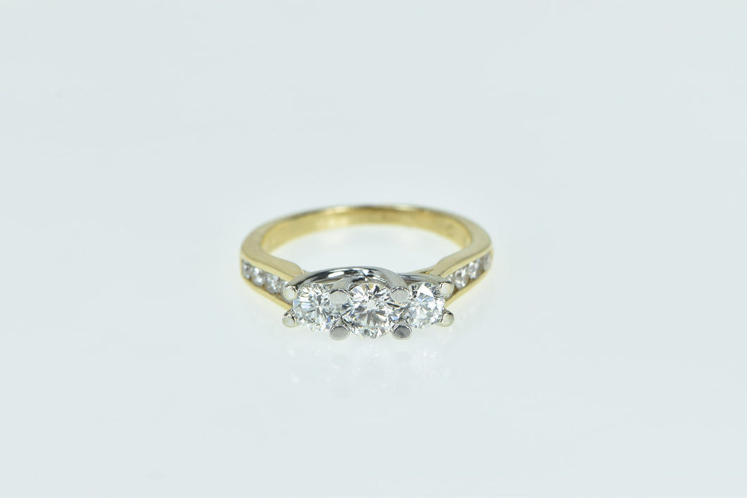 14K 1.00 Ctw Diamond Engagement Engagement Ring Yellow Gold