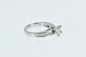 Platinum 1.23 Ctw Princess Diamond Engagement Ring