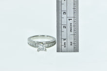 Load image into Gallery viewer, Platinum 1.23 Ctw Princess Diamond Engagement Ring