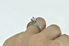 Load image into Gallery viewer, Platinum 1.23 Ctw Princess Diamond Engagement Ring