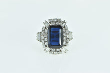 Load image into Gallery viewer, 14K 12.23 Ctw Emerald Sapphire Diamond VS-SI Ring White Gold