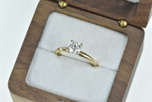 Load image into Gallery viewer, 14K 0.90 Ct Diamond Solitaire Classic Engagement Ring Yellow Gold