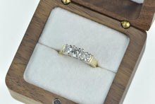 Load image into Gallery viewer, 14K 1.08 Ctw Classic Three Diamond Engagement Ring Yellow Gold