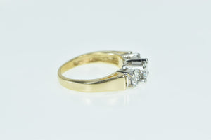 14K 1.08 Ctw Classic Three Diamond Engagement Ring Yellow Gold