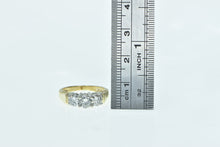 Load image into Gallery viewer, 14K 1.08 Ctw Classic Three Diamond Engagement Ring Yellow Gold