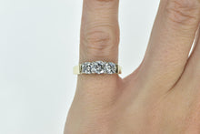 Load image into Gallery viewer, 14K 1.08 Ctw Classic Three Diamond Engagement Ring Yellow Gold