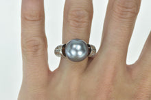 Load image into Gallery viewer, 18K 13.56mm South Sea Pearl 0.98 Ctw Diamond Ring White Gold