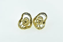 Load image into Gallery viewer, 18K Ornate Pearl Diamond Loop French Chip Earrings White Gold