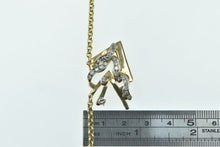 Load image into Gallery viewer, 14K 0.50 Ctw Diamond Geometric Cluster Rolo Necklace 15.75&quot; Yellow Gold