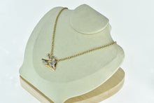 Load image into Gallery viewer, 14K 0.50 Ctw Diamond Geometric Cluster Rolo Necklace 15.75&quot; Yellow Gold