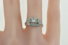 Load image into Gallery viewer, 14K 1.15 Ctw 1950&#39;s Diamond Classic Engagement Ring White Gold