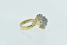 Load image into Gallery viewer, 14K 0.90 Ctw Diamond Vintage Cluster Bypass Ring Yellow Gold