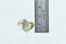 Load image into Gallery viewer, 14K 0.90 Ctw Diamond Vintage Cluster Bypass Ring Yellow Gold