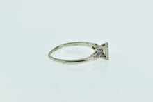 Load image into Gallery viewer, 14K 0.44 Ctw Emerald Cut Baguette Engagement Ring White Gold