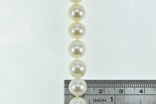 Load image into Gallery viewer, 18K 9-9.5mm Pearl Strand Vintage Diamond Opera Necklace 30.5&quot; Yellow Gold