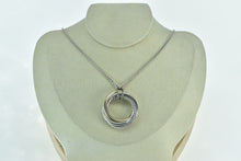 Load image into Gallery viewer, Sterling Silver 14k Gold David Yurman Crossover Pendant Necklace 37.5&quot;