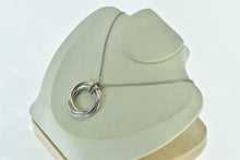 Load image into Gallery viewer, Sterling Silver 14k Gold David Yurman Crossover Pendant Necklace 37.5&quot;