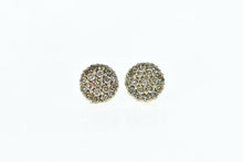 Load image into Gallery viewer, 10K 1.56 Ctw Round Fancy Diamond Cluster Stud Earrings Yellow Gold