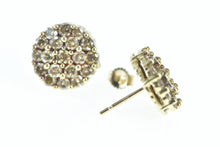 Load image into Gallery viewer, 10K 1.56 Ctw Round Fancy Diamond Cluster Stud Earrings Yellow Gold