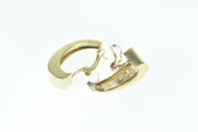 Load image into Gallery viewer, 14K 1.80 Ctw Diamond Graduated Fashion Oval Hoop Earrings Yellow Gold