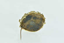 Load image into Gallery viewer, 18K Ornate Amethyst Geode Floral Vine Framed Pin/Brooch Yellow Gold