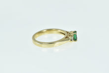 Load image into Gallery viewer, 14K Natural Emerald Diamond Statement Engagement Ring Yellow Gold