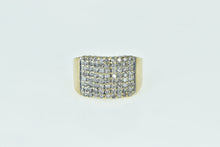 Load image into Gallery viewer, 10K 1.00 Ctw Squared Diamond Vintage Cluster Ring Yellow Gold