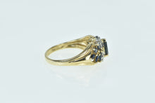 Load image into Gallery viewer, 10K Marquise Sapphire Diamond Accent Statement Ring Yellow Gold
