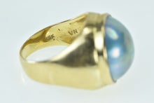 Load image into Gallery viewer, 18K 14mm Vintage Tahitian Pearl Classic Statement Ring Yellow Gold