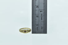 Load image into Gallery viewer, 14K Victorian Garnet Ornate Child Baby Ring Yellow Gold