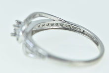 Load image into Gallery viewer, 10K 0.30 Ctw Diamond Swirl Promise Engagement Ring White Gold